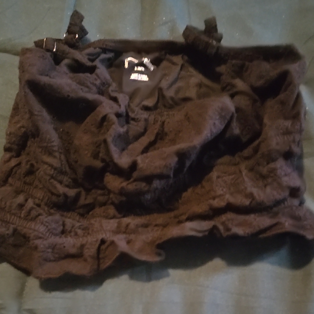Black Lace Crop Top